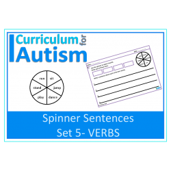 Writing Sentences- Spinner Sentences set 5- VERBS